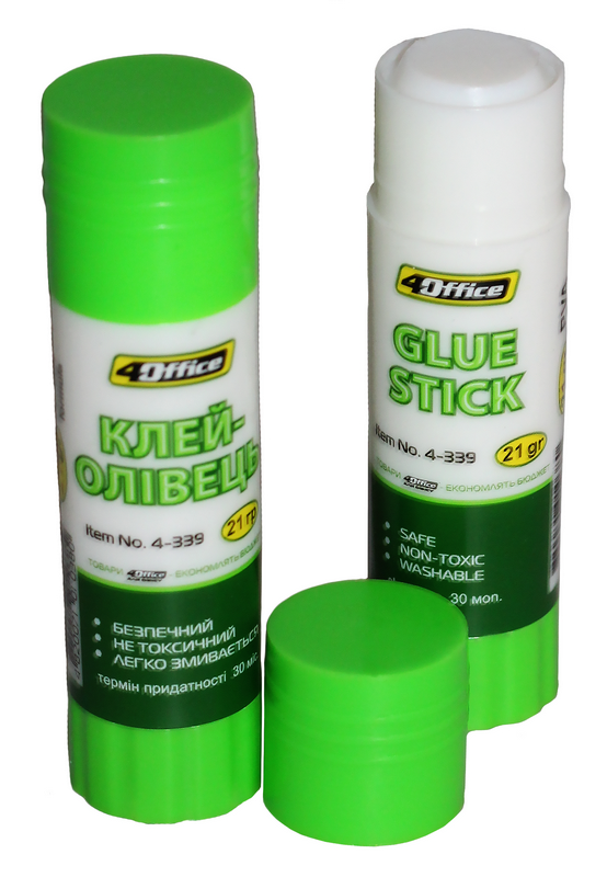 Клей-олівець 4OFFICE (4-339), PVA, 21г (4-339)